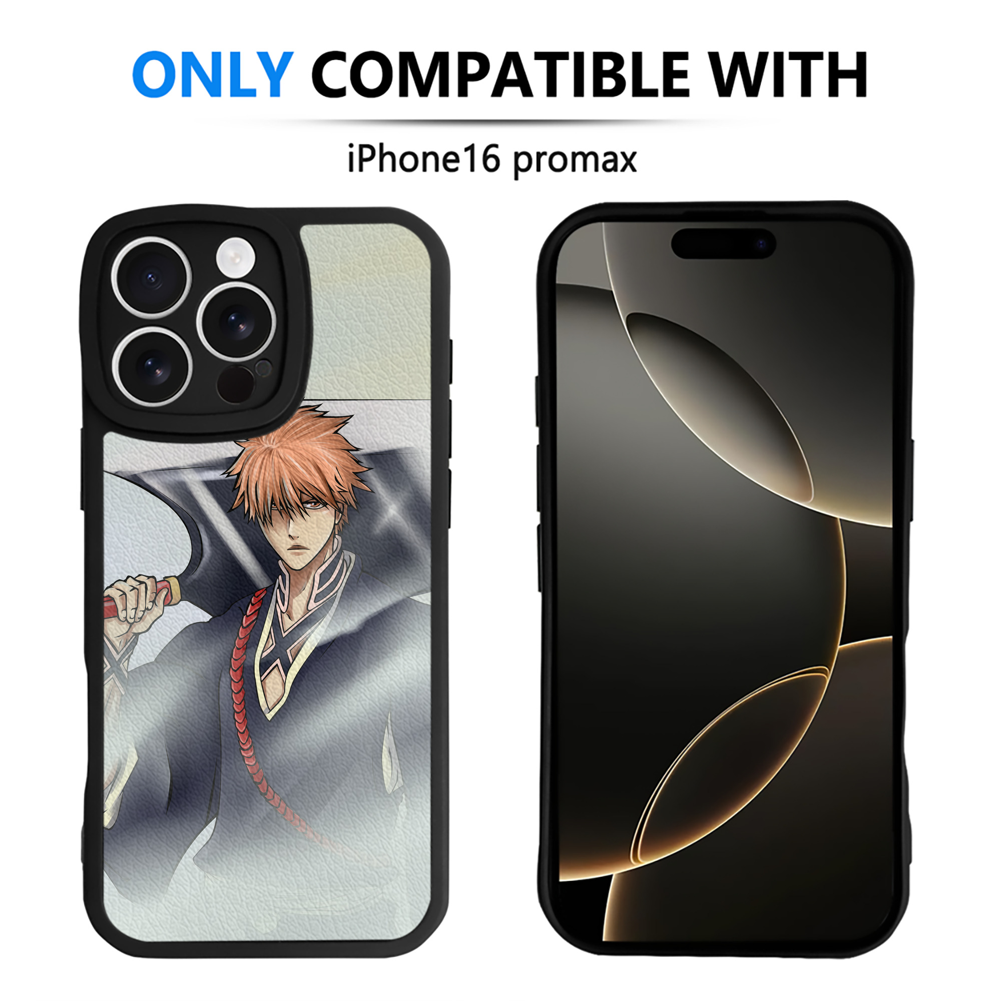 （画像用） ブリーチ BLEACH 【iPhone 16シリーズ対応】シリコンスマホケース（レザー調） 材質：シリコン